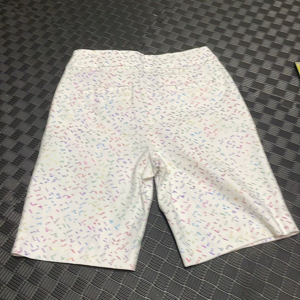Atttyre petite size 10 shorts with shiny multicolored colors